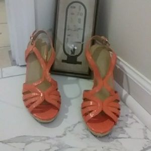 Tangerine Colored Wedges